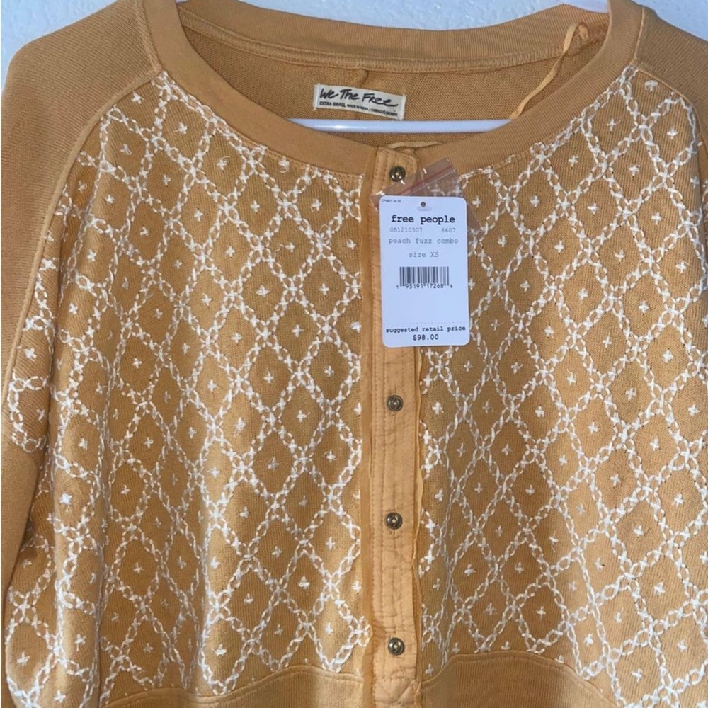NWT free people oversized blouse - Picture 4 of 5
